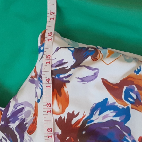 * COEUR DE VAGUE ONE PIECE FLORAL SWIMSUIT, SIZE XL - Picture 2 of 10